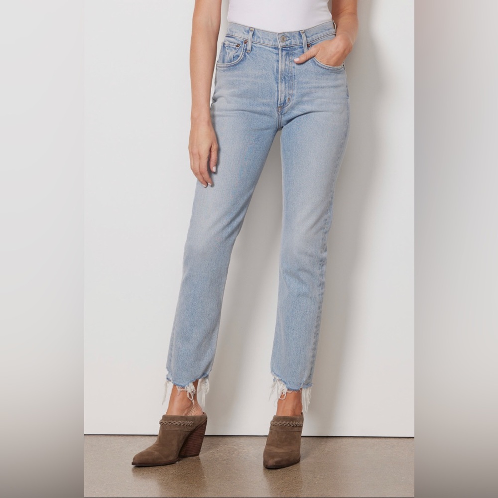 Agolde | Raw Hem Merrel Straight Leg Jeans~28
